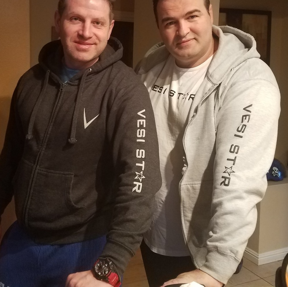 Hooded jacket 100% cotton heavy great quality - Picture 2 of 6